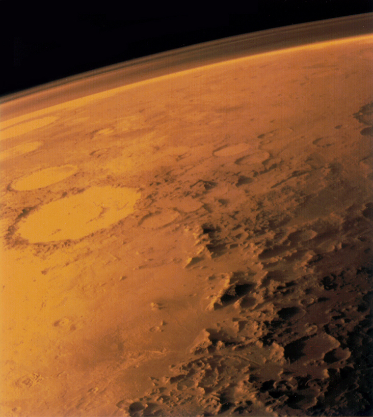Picture of the Mars' atmosphere