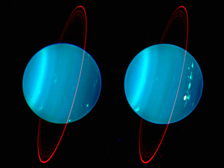 Picture of the sideways of Uranus